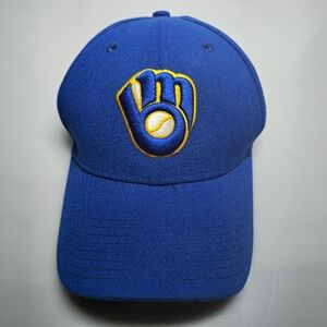 New Era 39Thirty Hat MLB Milwaukee Brewers Team Classic Flex Cap Large- XLarge